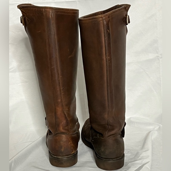 Vintage Chippewa Brown Snake Leather Boots With Buckle Straps Women’s - Picture 5 of 16